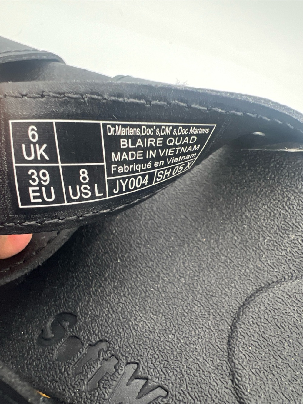 Dr. Martens Blaire Quad Buckle Strap Black Leather Women’s Sandals Size EU39 NEW - Picture 9 of 13